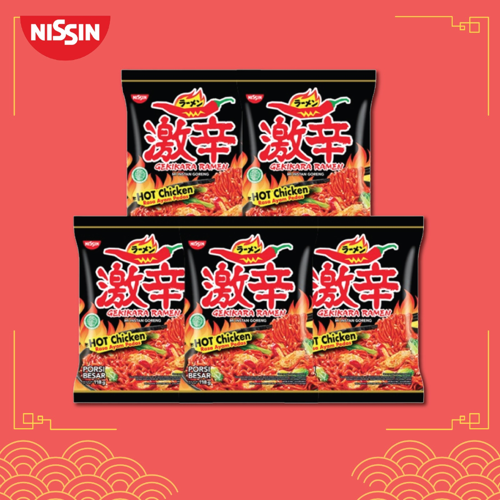 

Nissin Gekikara Regular Hot Chicken 118gr - 5 pcs