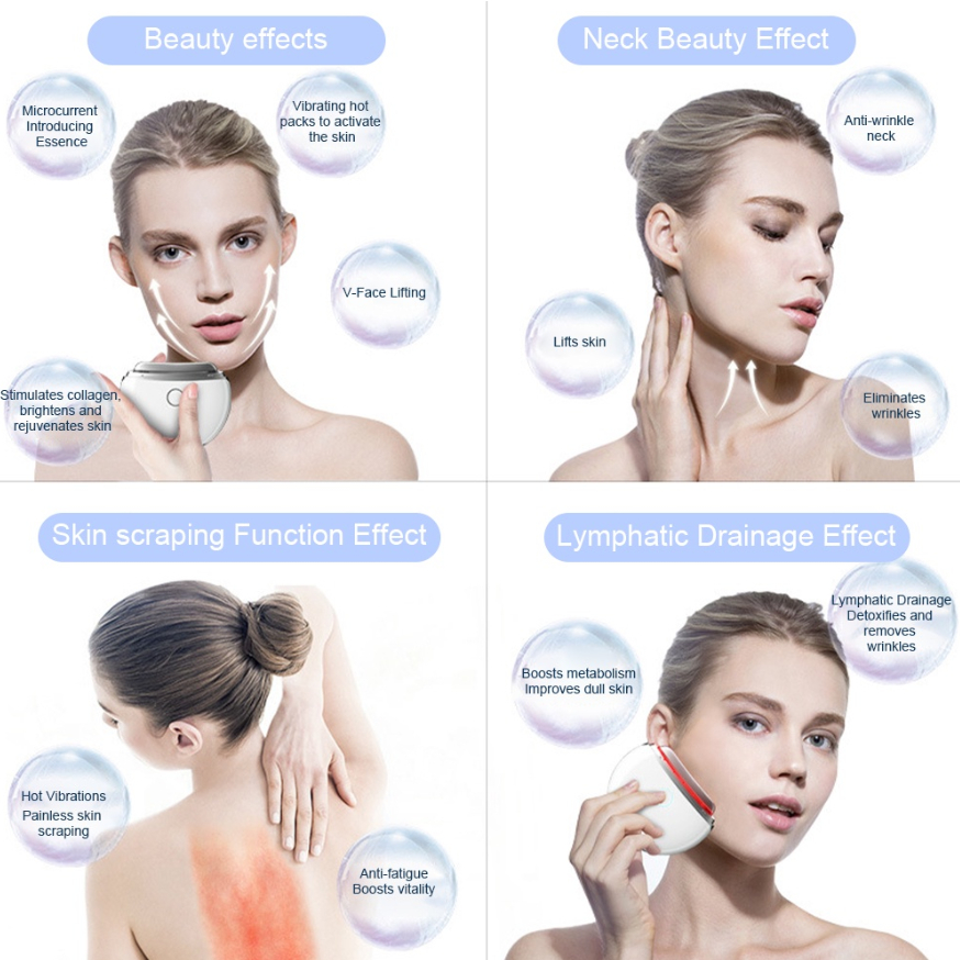 Guasha Beauty Machine Face &amp; Body Rejuvenation Massager Wajah Pemijat Perawatan Kulit Anti Anging Facial Massage Setrika Wajah