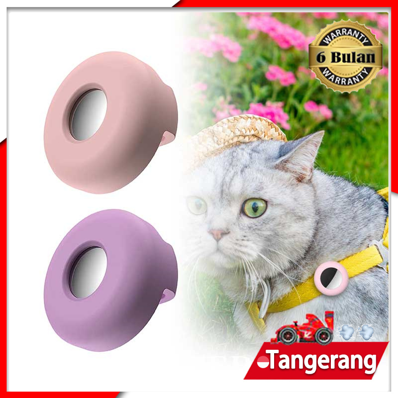 Airtag Loop Silicone Case Holder Pet Collar AirTags Apple Anti Lost Kucing Anjing