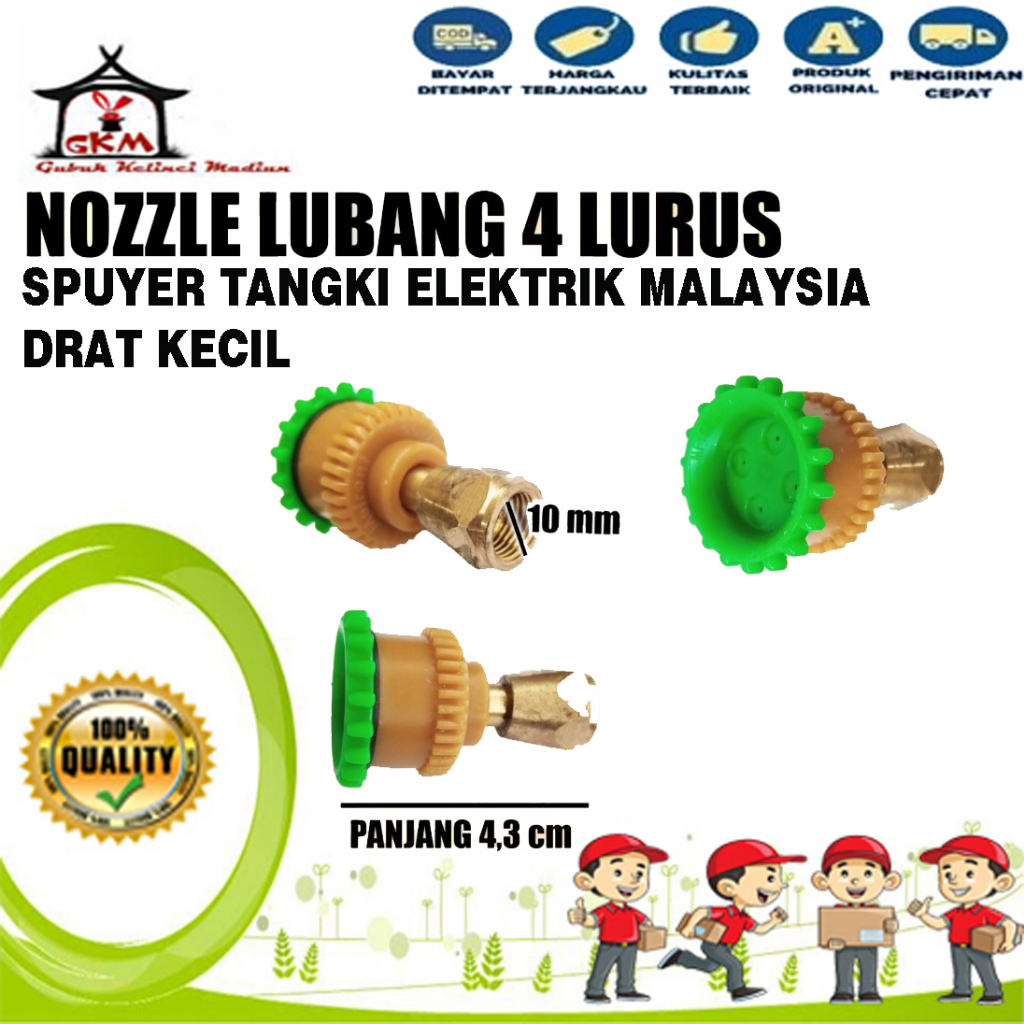 Nozel Spuyer Tangki Elektrik Malaysia Drat Kecil Lubang 4