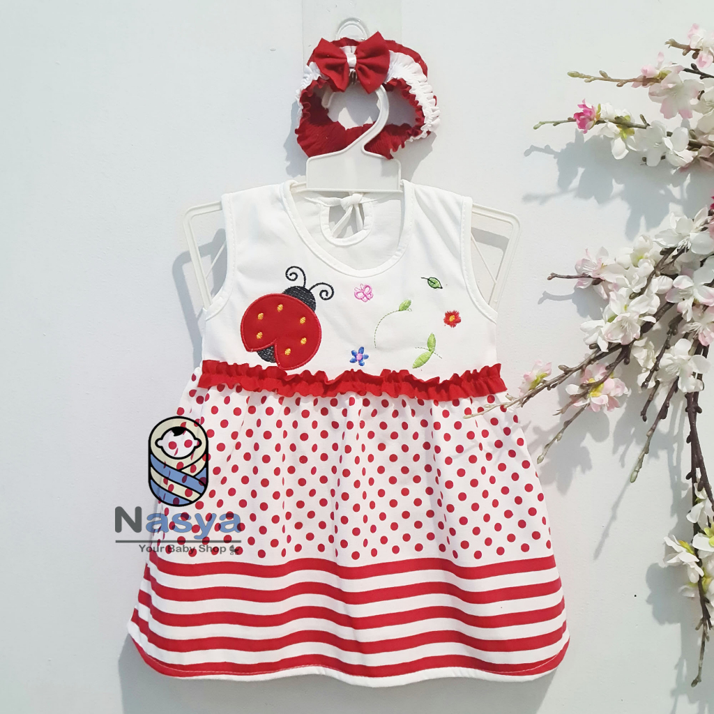 [P-065] Dress Bayi (0-6 bulan) / Setelan Bayi Perempuan Motif Lucu