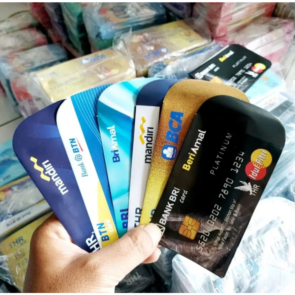 amplop lebaran moti uang dan bank isi 50 pcs