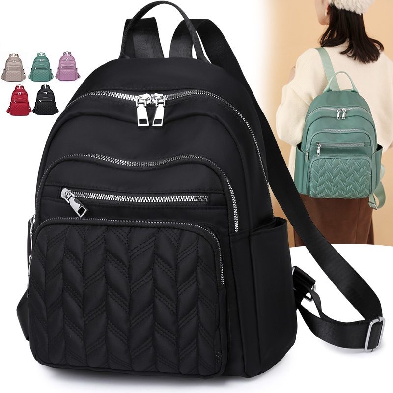 MAGEFY Tas Ransel Wanita Tas Kain Oxford Tas Ransel Tas Tangan Wanita Tas Ransel Kapasitas Besar Siswa Perempuan 1276