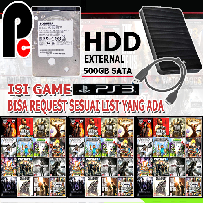 HARDISK HARDDISK HDD EXTERNAL  CFW/HEN PS3 ISI