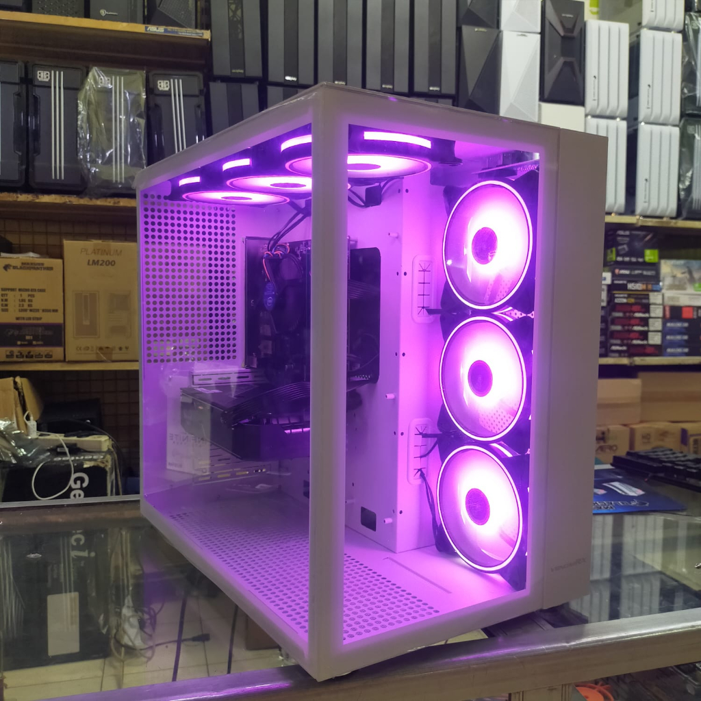 PC GAMING SULTAN CORE I7 10700F RAM 32GB RTX 3050 8GB SSD 512GB HDD 1 TB PSU 550 BRONZE FAN ARGB