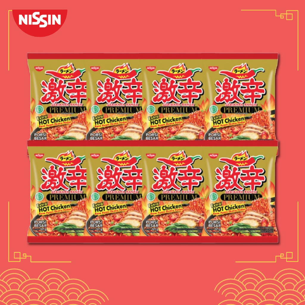 

Nissin Gekikara Premium Ayam Pedas 121gr - 8 pcs