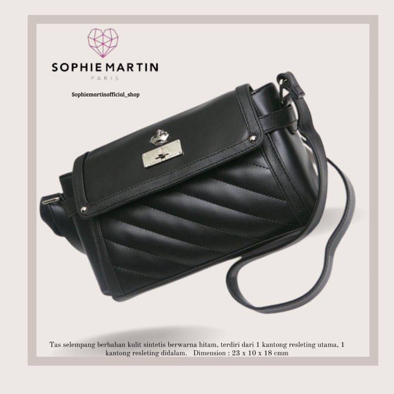 Tas selempang wanita shophie Martin Hitam