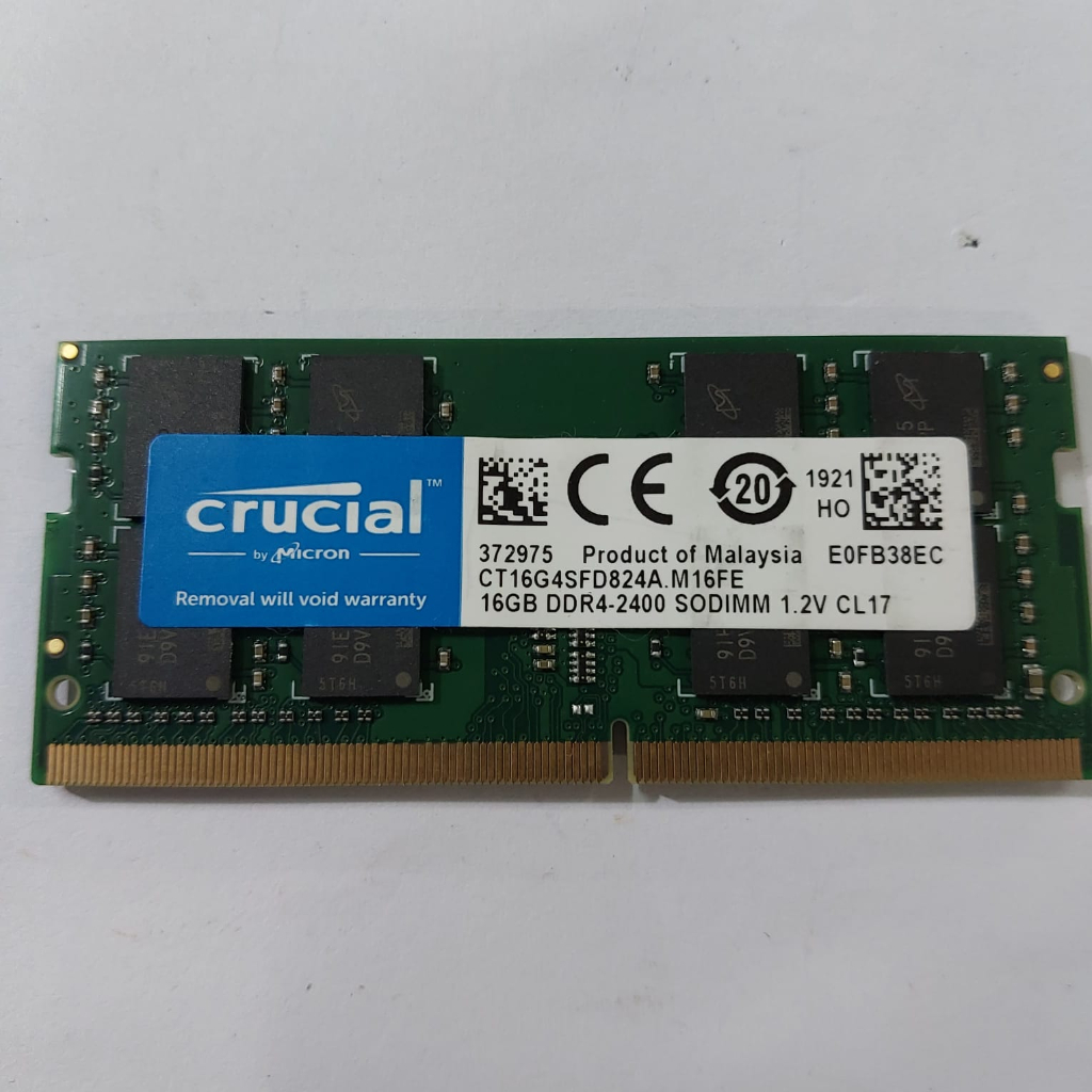 Ram sodimm ddr4 16gb 2400 crucial