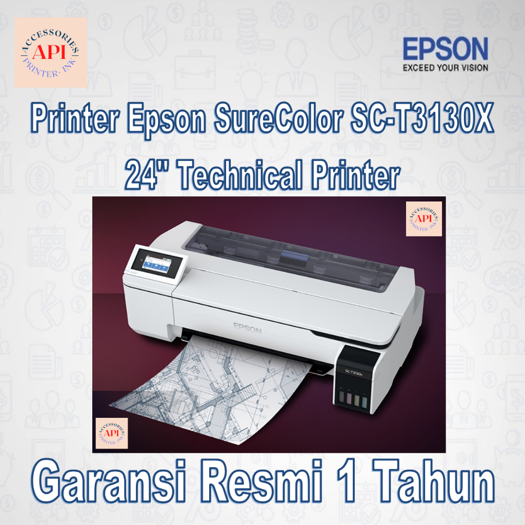 Printer Epson SureColor SC-T3130X SC T3130X SC T 3130 X 24" Technical Printer - Garansi Resmi