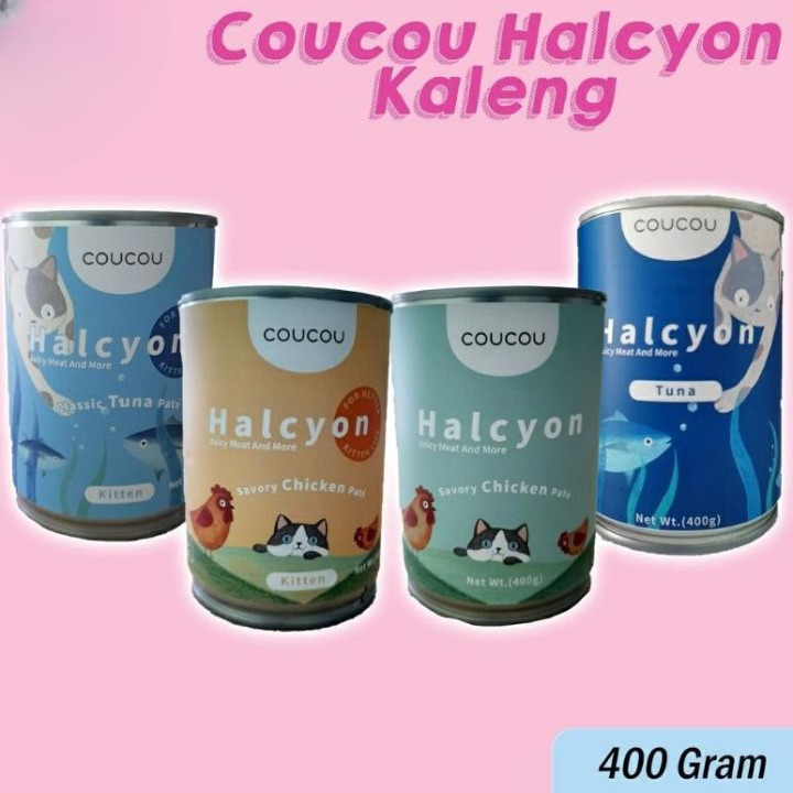 Cou Cou 400GR Halcyon Wet Cat Food Makanan Kaleng Basah Kucing