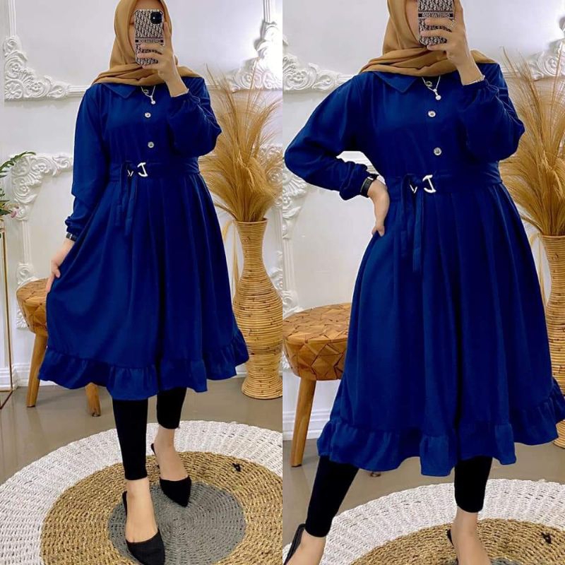 TUNIK VOXY / tunik / dress / plisket / fashion wanita