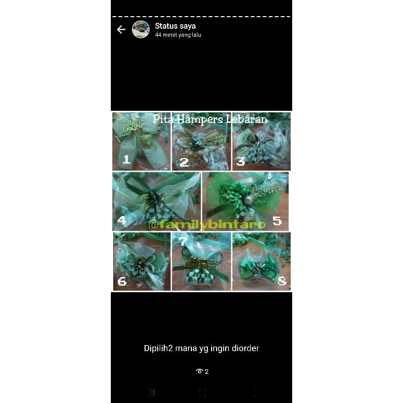 

pita hampers lebaran 1pcs 1motif