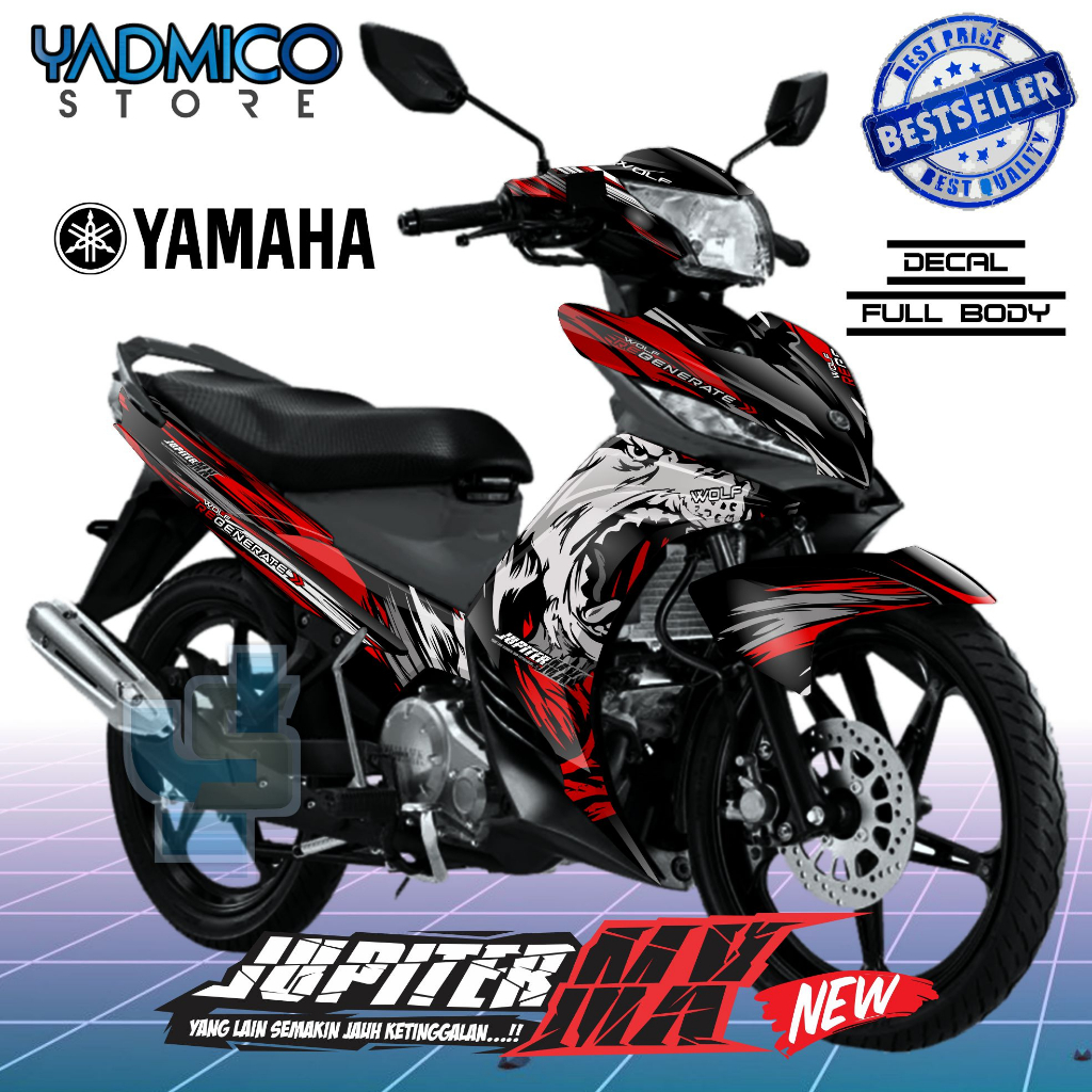 Decal Jupiter MX 135 New Full Body - Stiker Motor Jupiter Mx New 135 Full Body - Decal Hologram Jupi