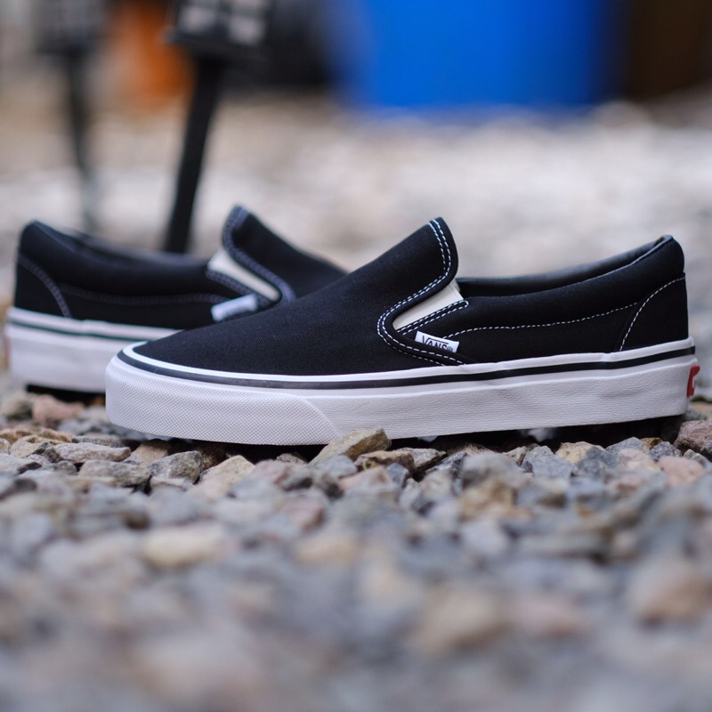 (BRS) Sepatu Vans Classic Authentic Black White Original Brand New In Box