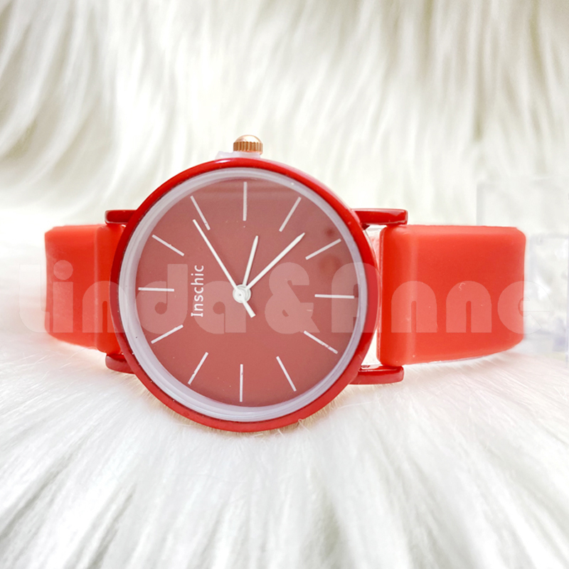 Jam Tangan Pria Wanita Harajuku Korean Simple Fashion Jelly Rubber Import