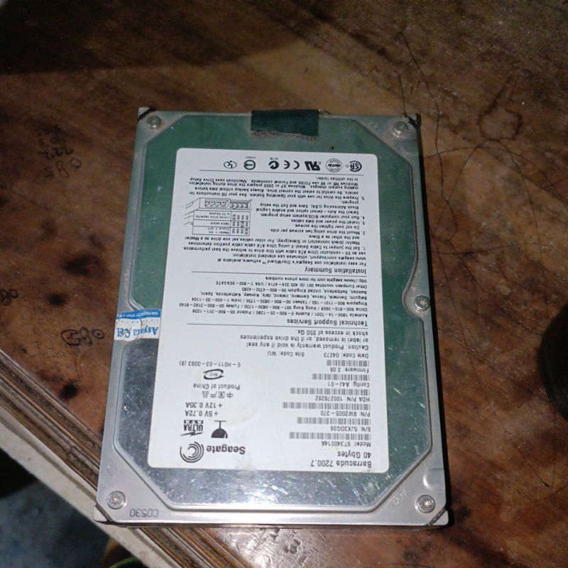 Hardisk internal  PS 2