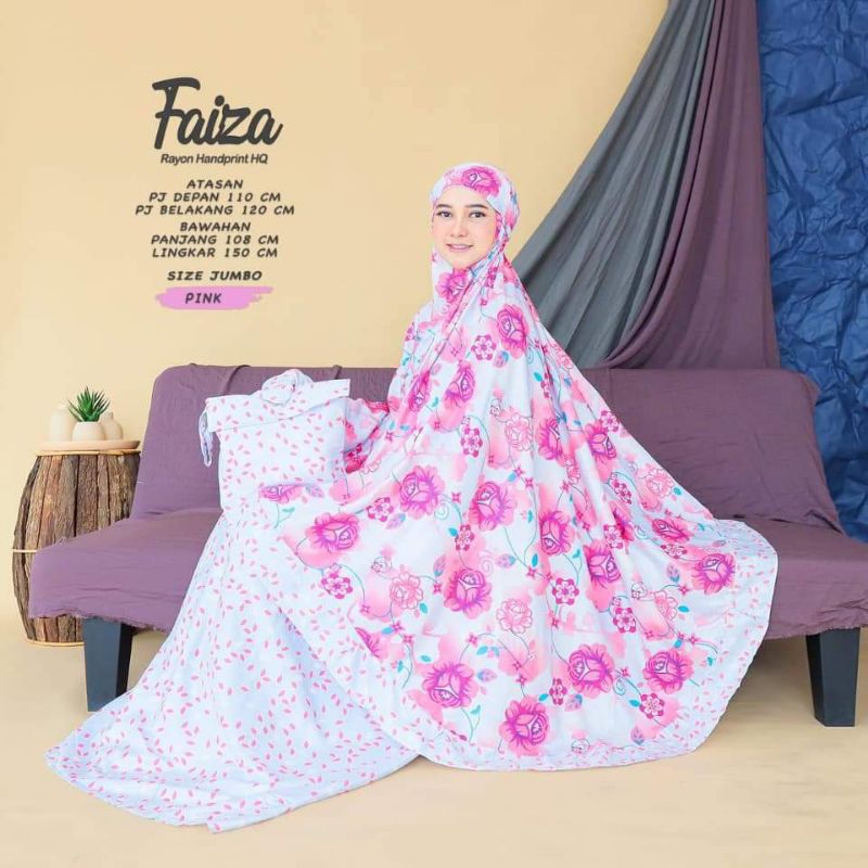 MUKENA DEWASA RAYON HANDPRINT TERBARU