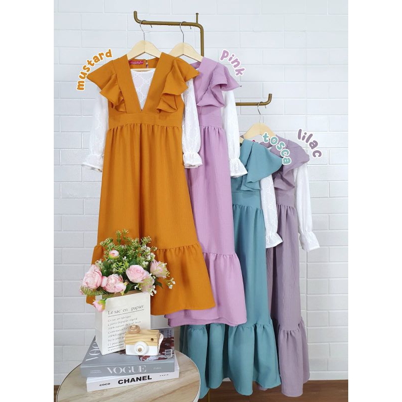 [4-10T] GAMIS BRUKAT TILE PREMIUM GAMIS KOREAN CRINKLE MAXY BROKAT FELIZIA ANAK REMAJA Gamis Anak Remaja Tanggung Viral Umur 4-10 Tahun | Outfit Remaja Kekinian | Baju Muslim Anak Perempuan | Ootd muslimah Kekinian Anak Perempuan ala korea