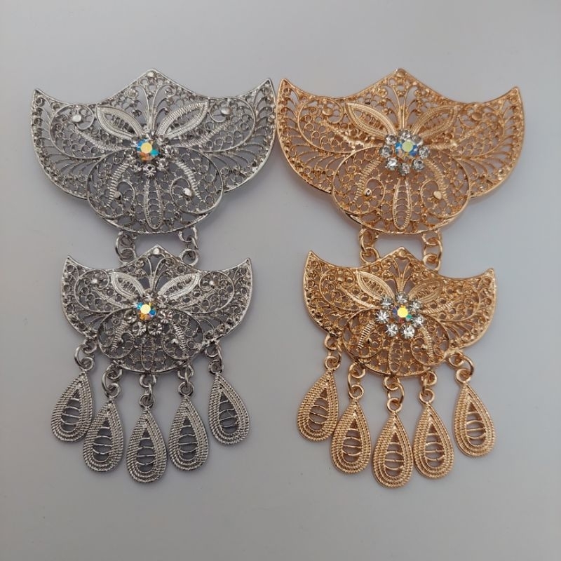 Bros kebaya kutu baru susun dua /bros baju bros murah