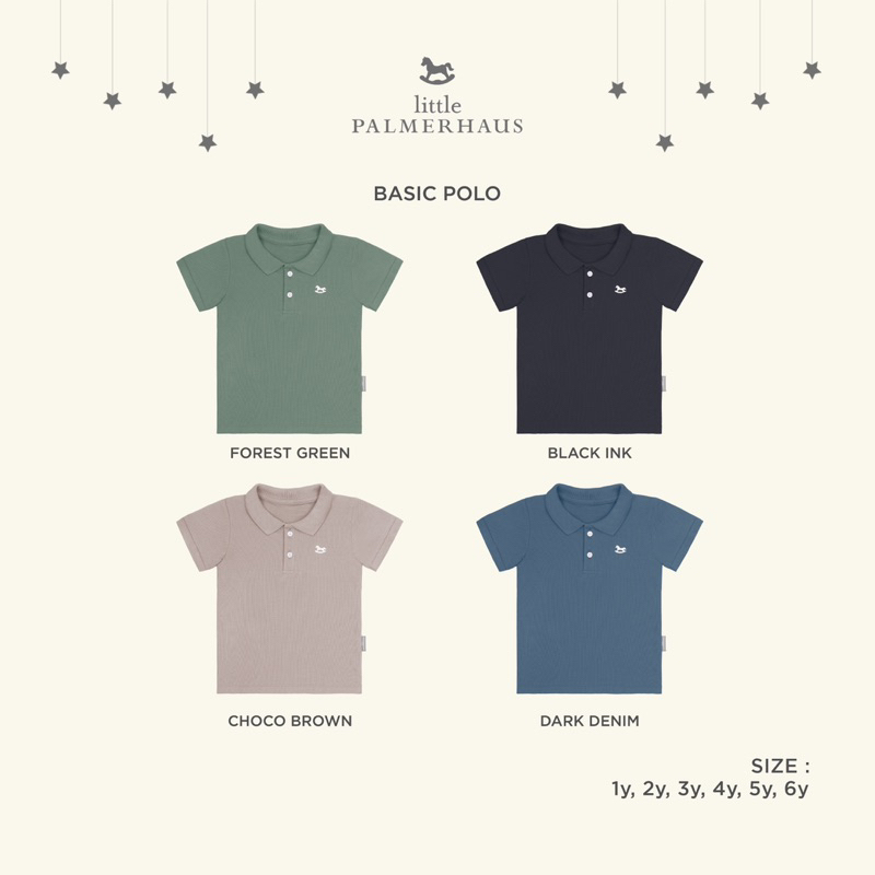Little Palmerhaus Basic Polo Shirt 1-6y - Kaos Polo Anak