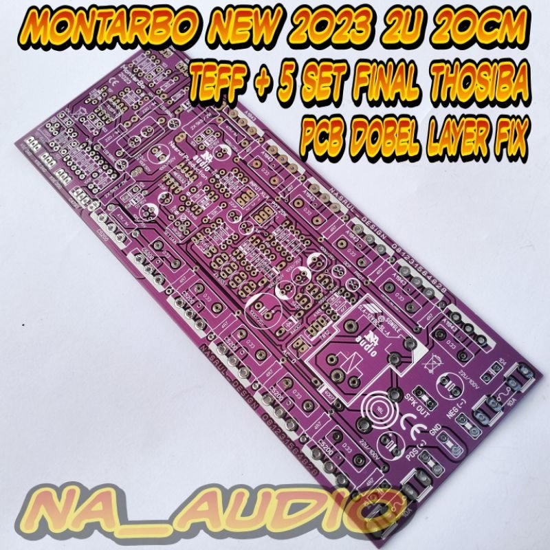PCB MONTARBO 2023 FULL FITURE  2U 20 CM  DOBEL LAYER