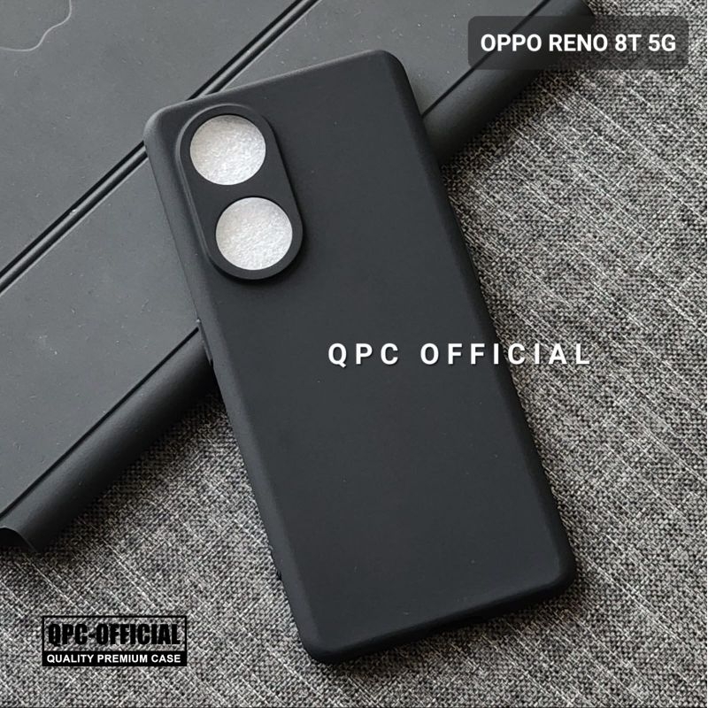 Oppo Reno 8T 4G Oppo Reno 8T 5G Macaron list Soft Case Black Slim Matte Poco Reno 8T 4G Oppo Reno 8T 5G