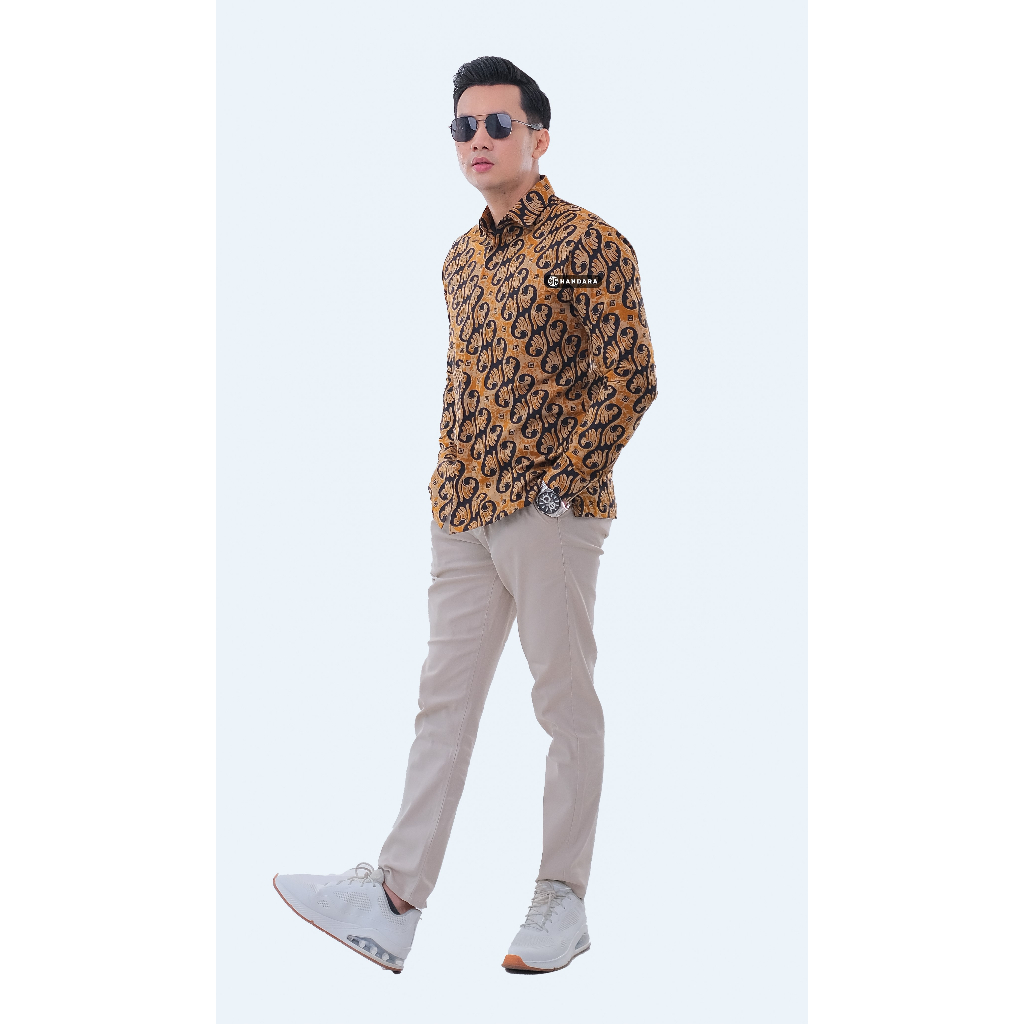 Handara Batik Pria Sancaka Oren HB-198