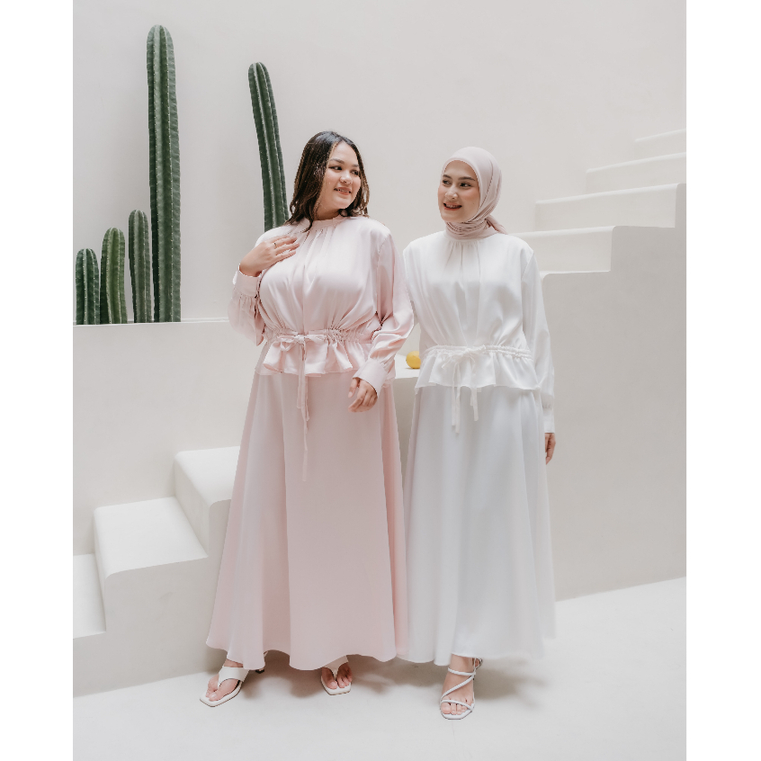 Ms Daisy Amira Satin Top and Skirt Set (MODEST COLLECTION)