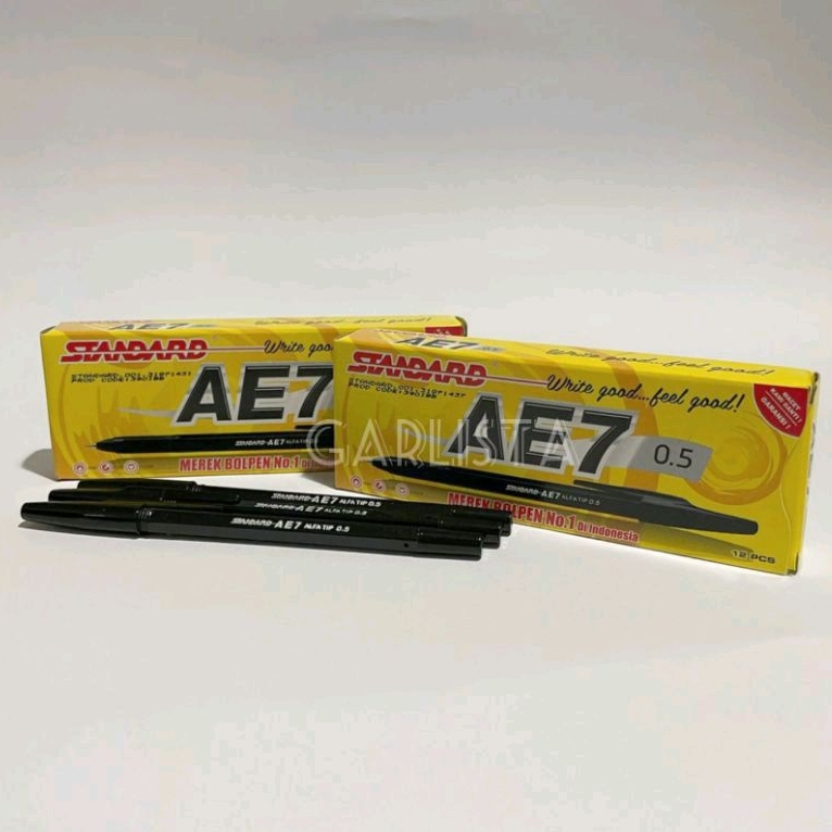 

Bolpen Standard AE7 0.5 Hitam / Pulpen Standard AE7 0.5 Hitam / Bolpoin Standard AE7 0.5 Hitam