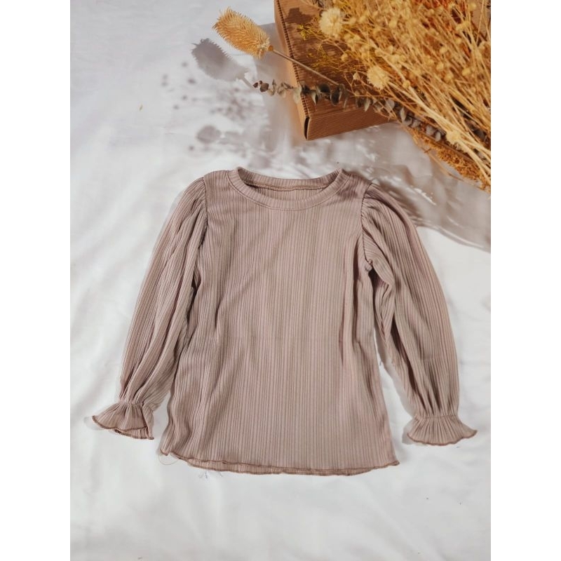 All size 3-4 Tahun AMANDA BLOUSE PLISKET KNIT