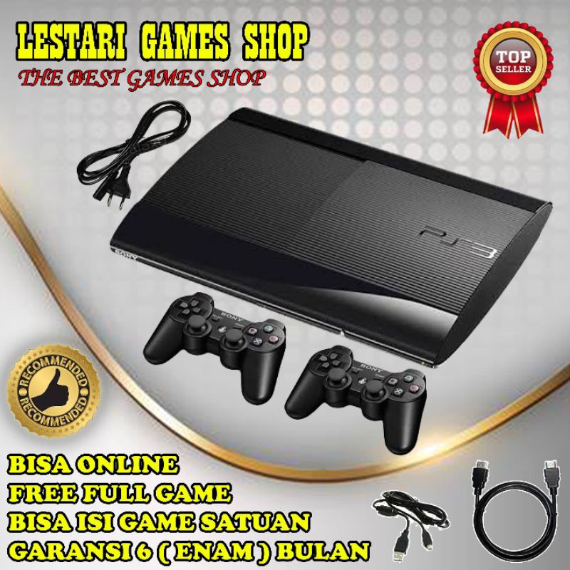 PS3 Super Slim 1TB / PS 3 SUPERSLIM 500GB/1000GB FULL GAME 2STIK