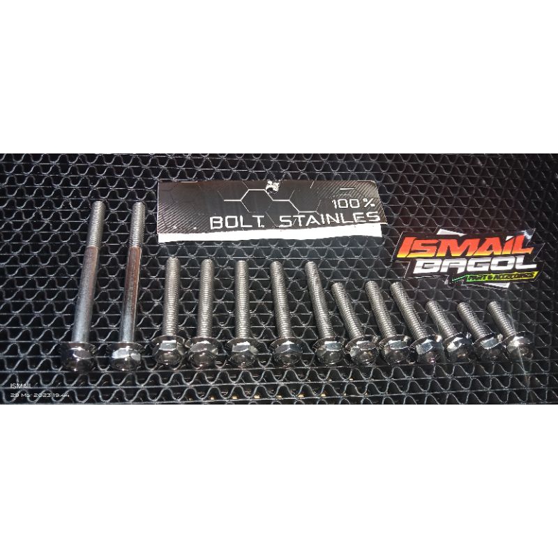 baut cvt vario 125 vario 150 stainless 2 kunci original