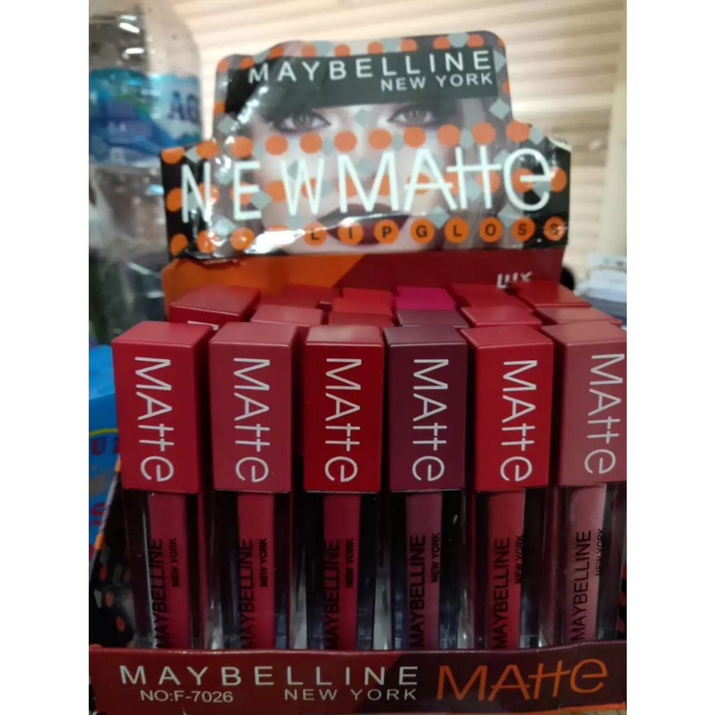 ( PERLUSIN 12 PCS ) Lipstik SuperStay Terlaris Murah / Lipcream Maybelline SuperStay New Matte Warna Random