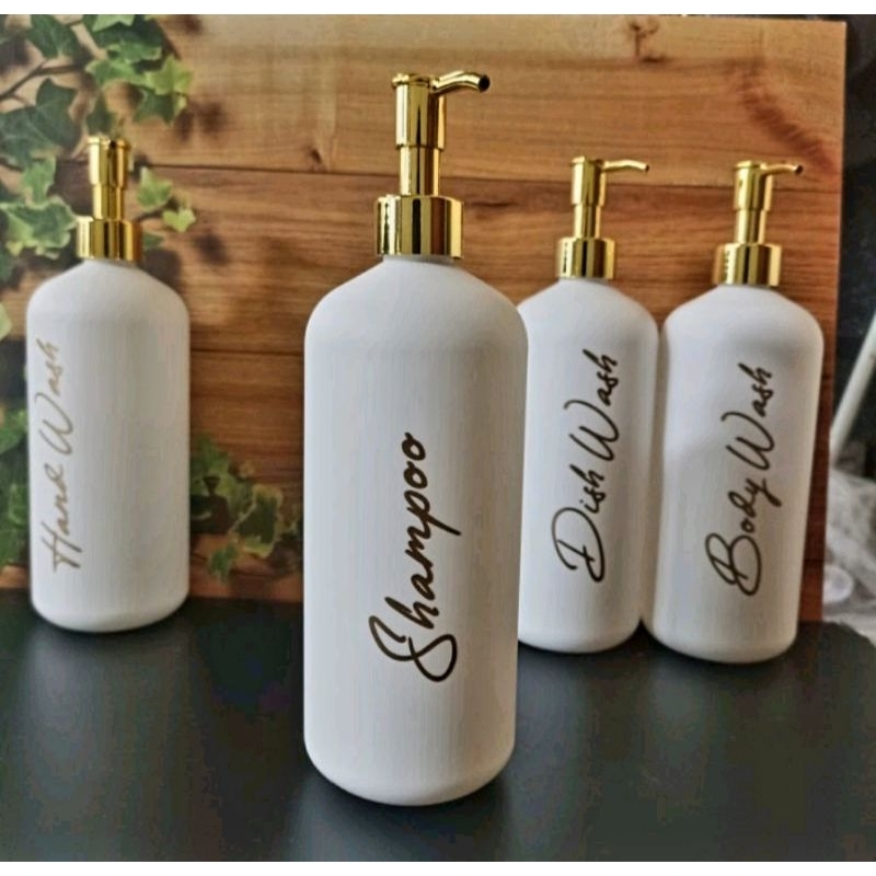 BOTOL DOFF N24 500ML GOLD LUXURY AESTHETIC BOTTLE MINIMALIS REFILL 500