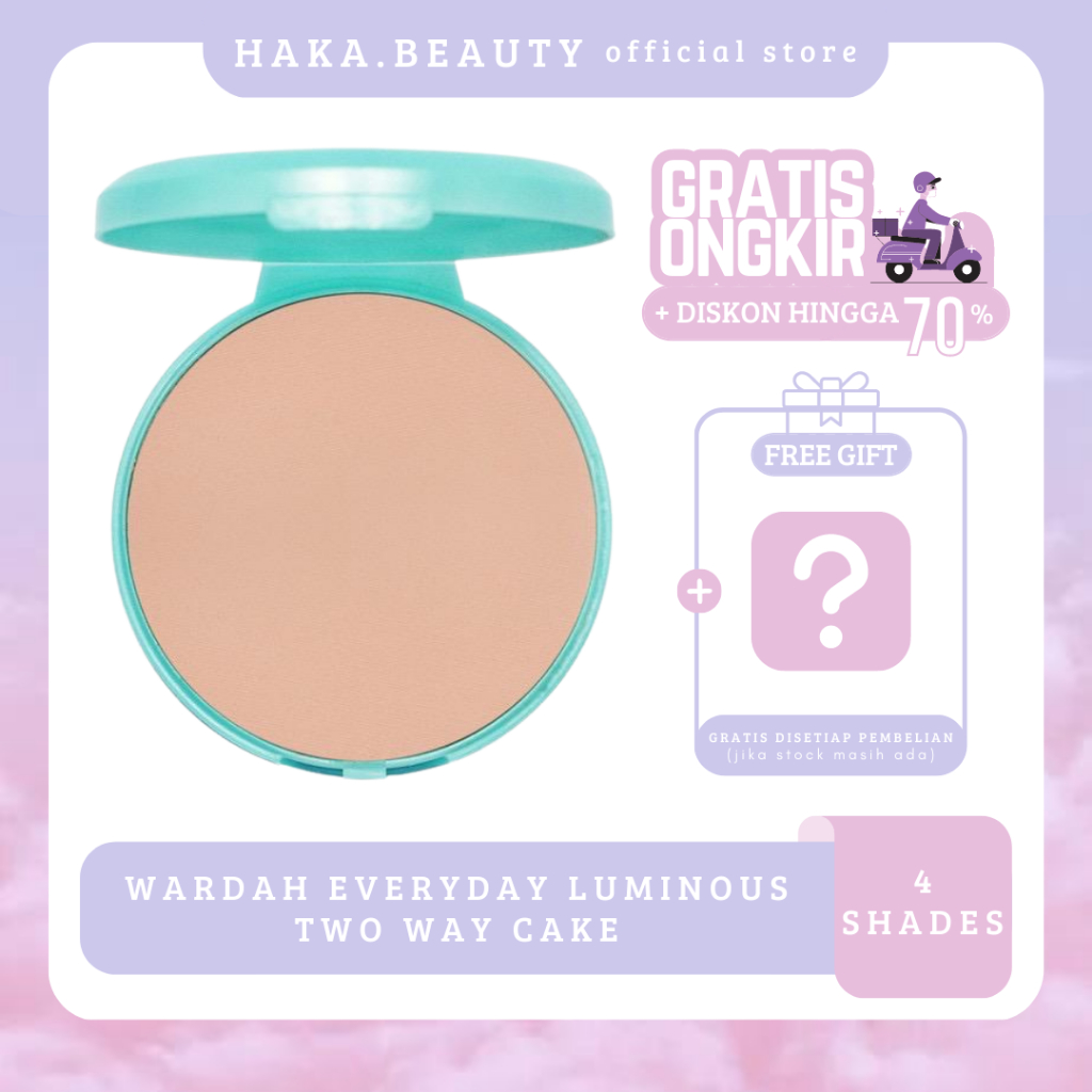 Wardah Everyday Luminous Two Way Cake Refill Powder Foundation Pupur Bedak Tabur Padat Dengan Hasil 
