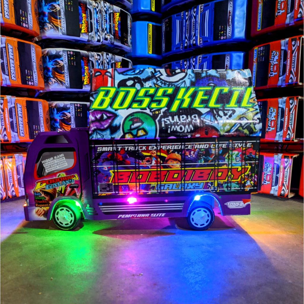 PROMO TRUK OLENG MAINAN ANAK TERMURAH TRUK OLENG FULL VARIASI LAMPU DAN TERPAL