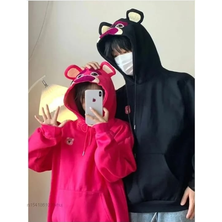 Bisa Couple Jaket Hoodie Cute/Sweater Wanita Cute Tebal/Hoodie Pria Cute
