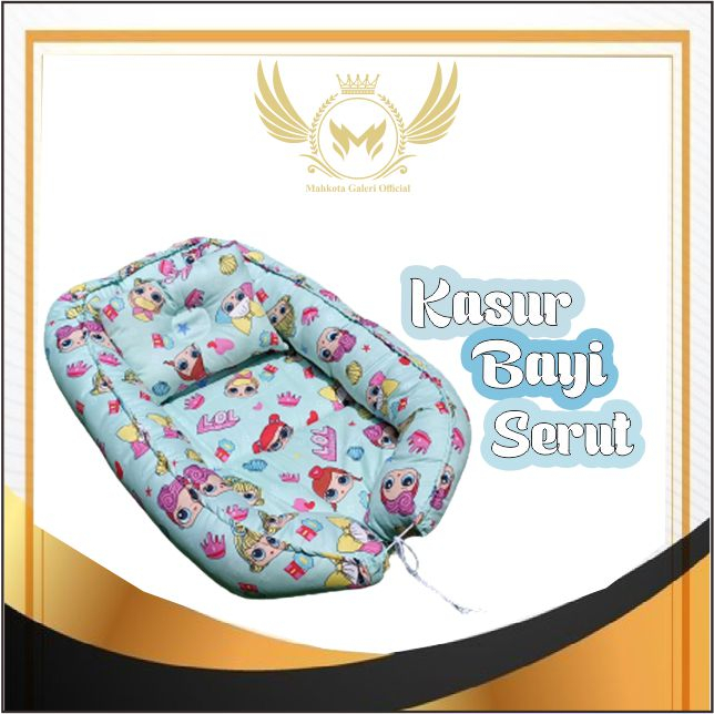 KASUR BAYI JUMBO BOLAK BALIK BABY NEST PREMIUM DENGAN KELAMBU + FREE BANTAL PEYANG / KASUR BAYI SERUT