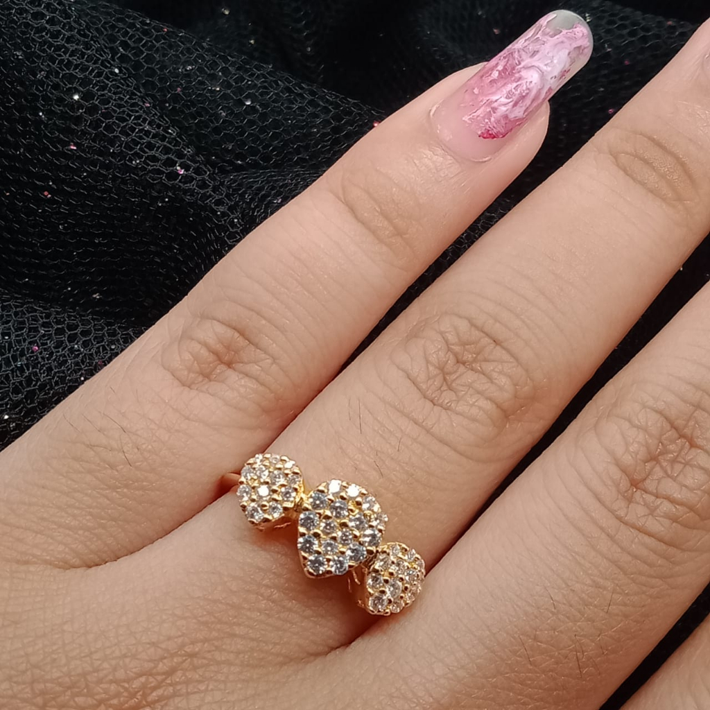 Cincin Emas 17K - 2.2 Gr Kadar 750 - 4613