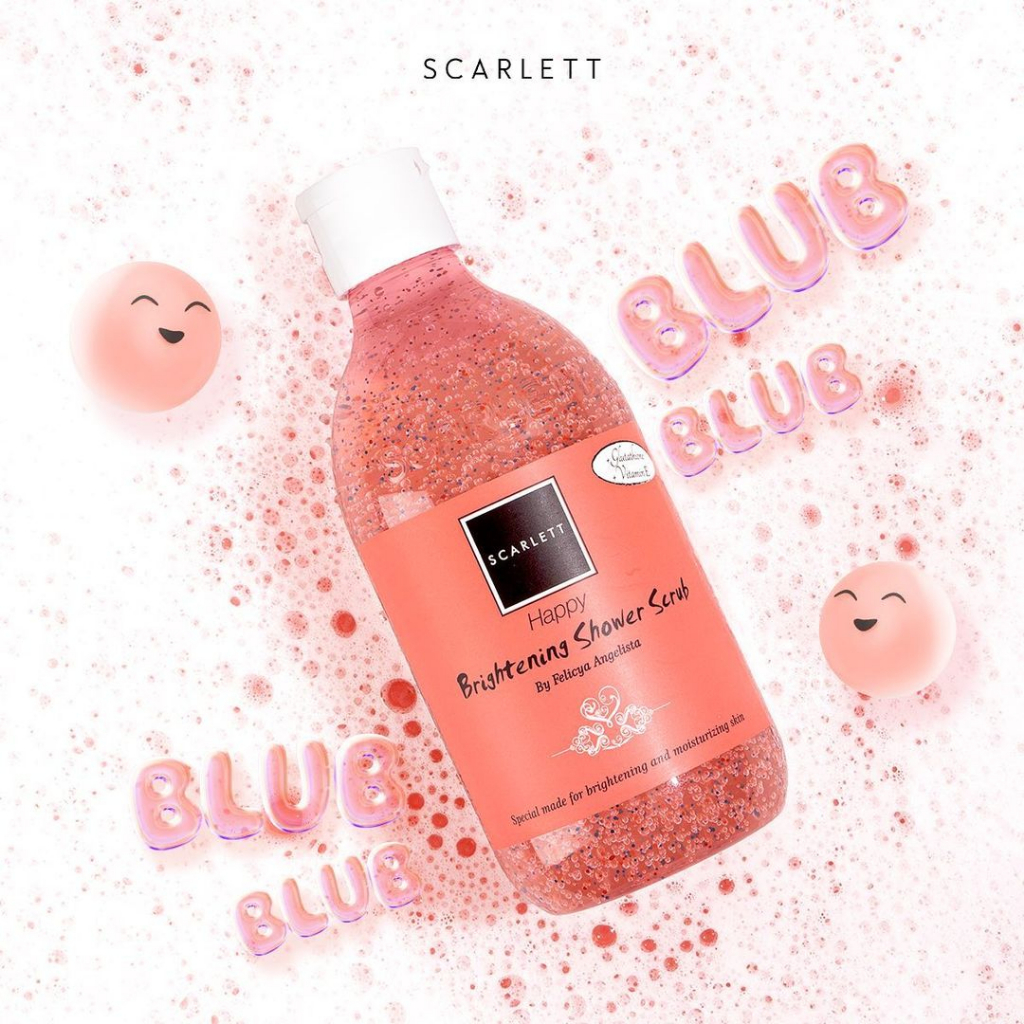 [LB] SCARLETT WHITENING SHOWER SCRUB - SABUN MANDI SCARLETT LOVING HAPPY JOLLY CHARMING POME MANGO COFFEE FRESHY CUCUMBER - SCARLET WHITENING SHOWER SCRUB ORI BPOM