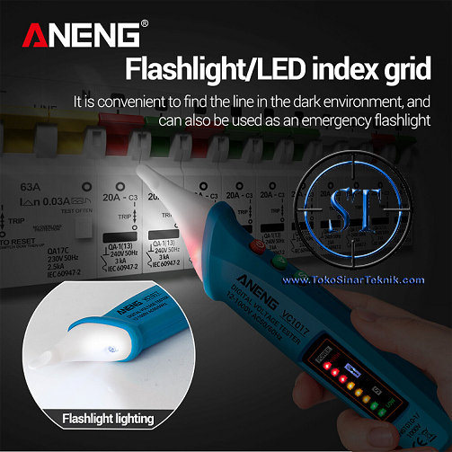 ANENG Test Pen Alert Detector Tespen Non Contact AC 12-1000V Voltage Tester Electrical LCD Display VC1017