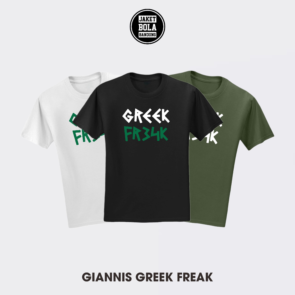 KAOS GIANNIS GREEK FREAK JERSEY BASKET BUCKS NBA BAJU ANTETOKOUNMPO K17