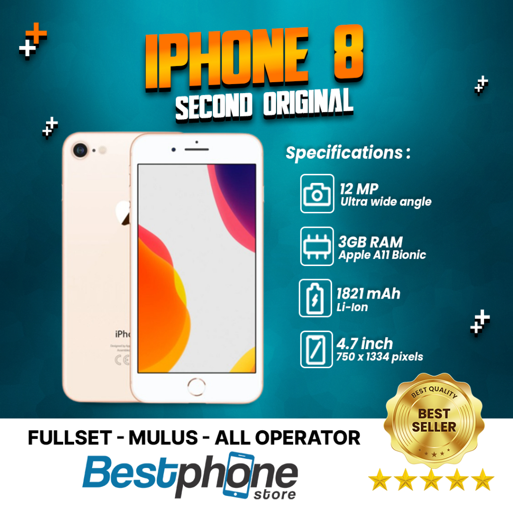 iPhone 8 256Gb 64Gb Second Ori Mulus 100% Fullset | iPhone Second