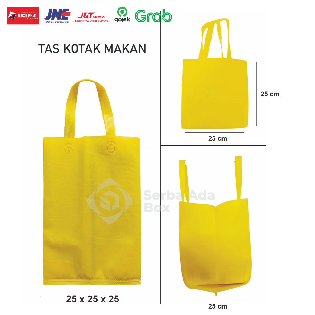 

TAS GOODIE BAG SOUVENIR SPUNBOND STANDING HANDLE 25x25x25 cm