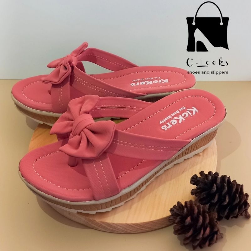 Sandal Anak Perempuan Claudia Pita Jepit Wedges | size 26-35