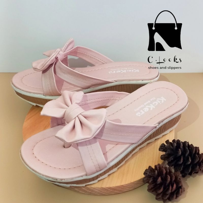 Sandal Anak Perempuan Claudia Pita Jepit Wedges | size 26-35