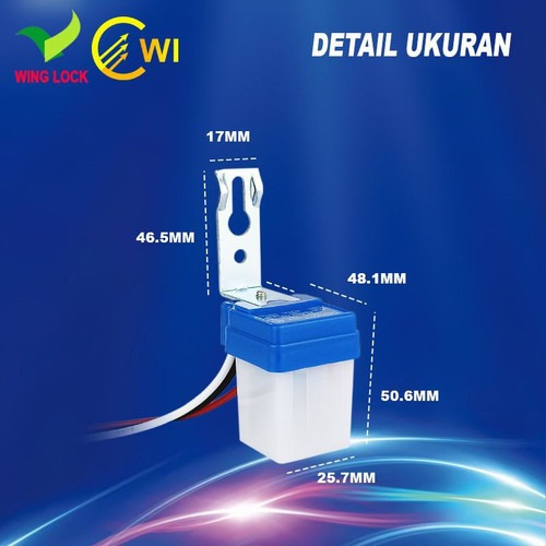 PHOTOCELL SENSOR CAHAYA OTOMATIS 220v 3A WINGLOCK SENSOR LAMPU JALANAN 3A