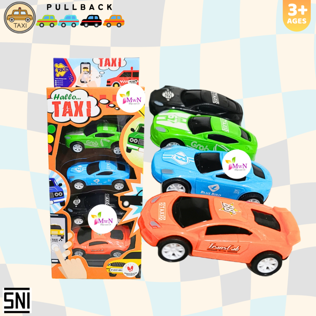 MWN.TOYS Mobil TAXI 4 pcs No.B 4321 RKC