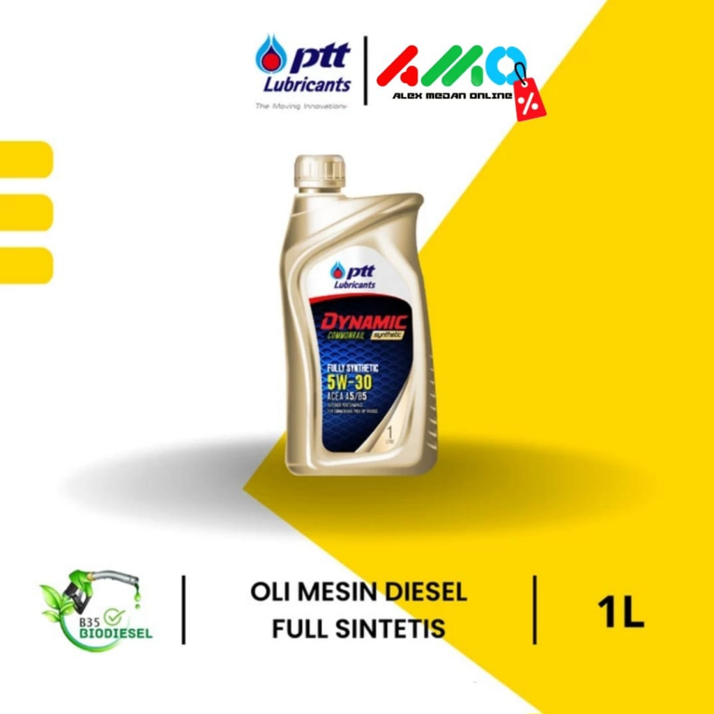 Oli Mobil Diesel PTT Lubricant Dynamic Commonrail Fully Synthetic 1 Liter