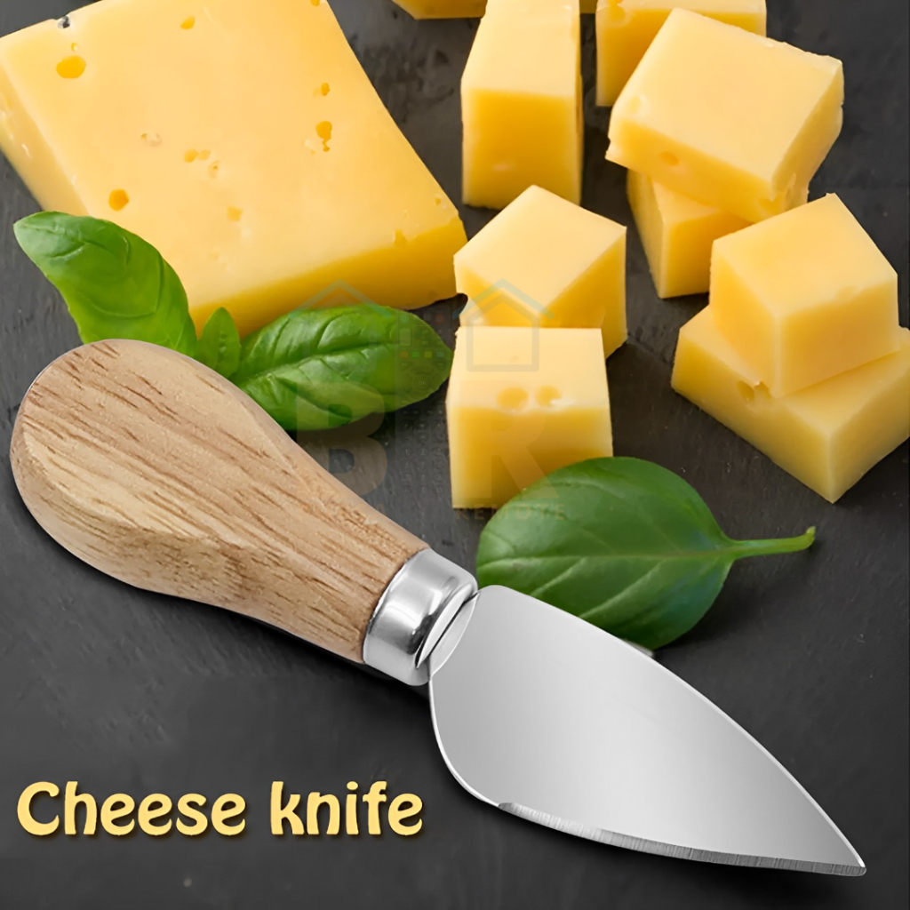 Cheese Butter Knife Set 4 Pcs Pisau Pemotong Keju Oles Selai Mentega Stainless Steel